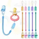 Attache Sucette Vicloon – Lot de 5, Pince Chaîne Résistante & Polyvalente thumbnail 1