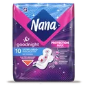 NANA - Goodnight Serviettes Ultra Larges avec Ailettes x10 thumbnail 1