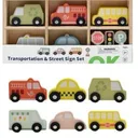 Voitures En Bois Lot 8 Pour Toutpetits Jouets En Bois Naturel Toucher Doux Et Formes Simples thumbnail 1