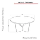 Table Téléviseur Basse Lagerta Orta Sehpa Noir B100N thumbnail 3