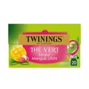 Twinings Thé Vert Litchi Mangue 20sachets 30G thumbnail 1