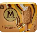 Magnum – Glace Mini 4 Bâtonnets Double Gold Caramel Billionaire thumbnail 1
