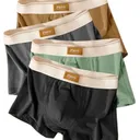 Lot de 4 Boxers Respirants et Confortables pour Homme – Noir Classique - Taille L thumbnail 1