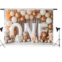 Décor de fond 1er anniversaire – Thème bébé unisexe thumbnail 1