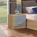 Chambre à Coucher 6 battants 5 pièces Beige Gris 3053 thumbnail 6