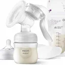 PHILIPS - Kit tire-lait manuel Simple avec biberon, coussinet d'allaitement & sachets de conservation thumbnail 1