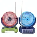 Ventilateur Haut-Parleur Multi-Bande Solaire Rechargeable FEPE FP-355-S thumbnail 1