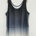 Débardeur Élégant Femme sans Manches - Imprimé Tie-Dye Noir & Blanc - 3XL thumbnail 1