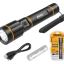 Lampe Torche LED Rechargeable Ingco 450 Lm Étanche thumbnail 1