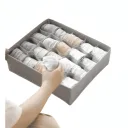 Boîte de Rangement pour Sous-Vêtements Gris Organisateur de Vêtements intimates thumbnail 1