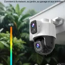 Tenda CH9 Caméra Surveillance WiFi Extérieure Double Objectif 2K+2K thumbnail 4
