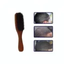 Brosse à Cheveux Forme Miroir pour Coiffeur - Core Blanc Bois Rouge thumbnail 1