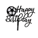 Figurine de gâteau d'anniversaire en acrylique motif football, thumbnail 1