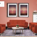 Salon Eden 7 places Tissu Couleur Au Choix SDM021 thumbnail 4