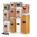 Ensemble de 11 contenants de rangement alimentaire transparents thumbnail 1