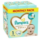 PAMPERS PREMIUM - Pack mensuel Care n°1 pour bébés - 156 couches (2 à 5 kg) thumbnail 1