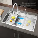 Evier de cuisine 8848 en acier inoxydable 304-finition brossée thumbnail 3
