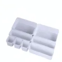 Ensemble de rangement de tiroirs, diviseurs de tiroirs, pour la cuisine & la salle de bain thumbnail 1