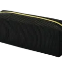 trousse écolière en polyester durable avec fermeture éclair, noir thumbnail 1