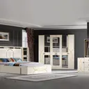 Chambre à Coucher Armoire 6 battants 6 pièces Beige 6194A thumbnail 1