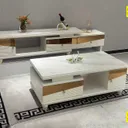 Table Televiseur Beige 150X34 TV458 + Table Basse 120X60 458 thumbnail 1