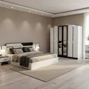 Chambre à Coucher 6 battants 5 pièces Noir Creme CAC025 3220 thumbnail 1