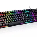 MOXOM MX-KB10 – Clavier Gaming Rétroéclairé Universel thumbnail 1
