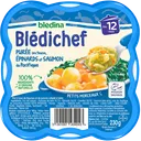 BLEDINA - Blédichef - Purée onctueuse épinards et saumon du pacifique - 230g thumbnail 1