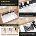 Evier de cuisine 8046W en acier inoxydable 304-coloris blanc thumbnail 5