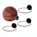 Étagère murale pour ballon de basket – Support en fer de haute qualité thumbnail 1