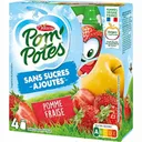 POM'POTES - Compotes Gourdes - Pomme Fraise Sans Sucres Ajoutés thumbnail 1