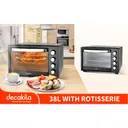 Mini Four Decakila 38 litres Electrique avec Grille Noir KEEV010B thumbnail 2