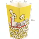 Lot de 25 boîtes de Pop-corn jetable en papier rose thumbnail 1
