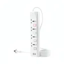 Multiprise Électrique 4 Prises avec 2 Ports USB - R SCAR RS-224U (10M) thumbnail 1