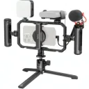 SmallRig 4704 Kit vidéo tout-en-un pour les créateurs de smartphones avec système audio et d'éclairage Édition complète Quick Pro thumbnail 1