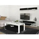 Table Téléviseur Sim Noir-blanc T908+TABLE Basse Balina B908NB thumbnail 1