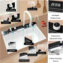 Evier de cuisine 8046W en acier inoxydable 304-coloris blanc thumbnail 4