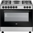Cuisinière 6 Feux dont 4 Gaz et 2 Plaques chauffantes Beko GE12121DX thumbnail 1