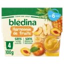 BLEDINA - Harmonie de fruits - lot de 4 x 100g - Dès 6 mois thumbnail 1