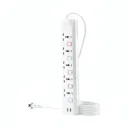 Multiprise Électrique R SCAR RS-225U - 5 Prises avec 2 Ports USB - 10M thumbnail 1
