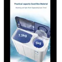 Machine A Laver Hisense 7.5KG TWIN-TUB WSQB753W thumbnail 3