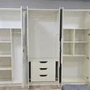 Chambre à Coucher Armoire 6 battants 6 pièces Blanc Bambi thumbnail 3