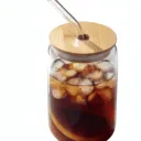 Verre Transparent avec Couvercle & Paille – Réutilisable, Style Smoothie - 400ml thumbnail 1