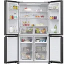 Refrigerateur Haier Side By Side 4PORTES Gris HRF525MB thumbnail 3