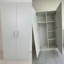Armoire 2 battants 850X450X750 Cm Blanc ARB002 thumbnail 4
