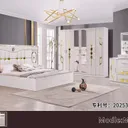 Chambre à Coucher 6 battants 5 pièces Blanc MC626H thumbnail 1