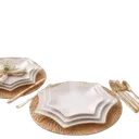 Ensemble de 3 assiettes de présentation Incassable forme étoile thumbnail 1