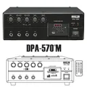 AHUJA AMPLI DPA-570M 50W - Amplificateur PA Mixeur 50W avec Lecteur Digital Intégré thumbnail 1