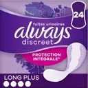 ALWAYS DISCREET – Serviettes Incontinence Plus Long, x24 thumbnail 1