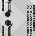 Autocollant jaune pour trottinette thumbnail 1